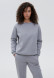 Lime color basic women's three-thread insulated sweatshirt